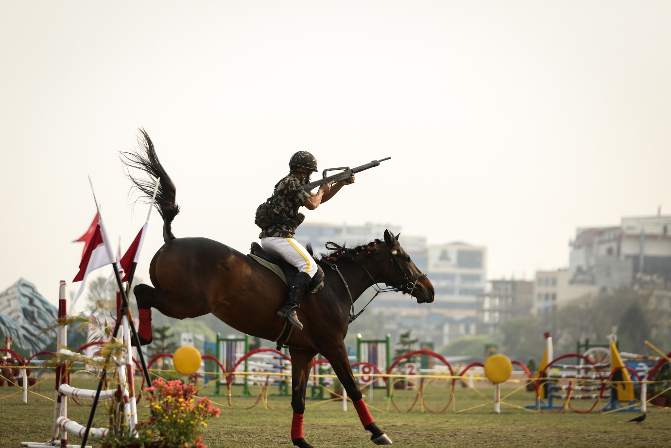 घोडेजात्रा अवलोकनका लागि राष्ट्रपति लगायत विशिष्ट पदाधिकारी टुँडिखेलमा (तस्वीरहरू)