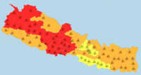 पश्चिमी पहाडमा अत्यधिक वर्षाको प्रक्षेपण