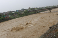 तिनाउ नदीमा बाढी, खतराको सङ्केत पार