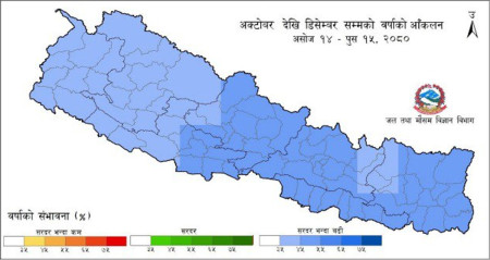 पुससम्म औसतभन्दा धेरै पानी पर्ने, तापक्रम पनि बढ्ने