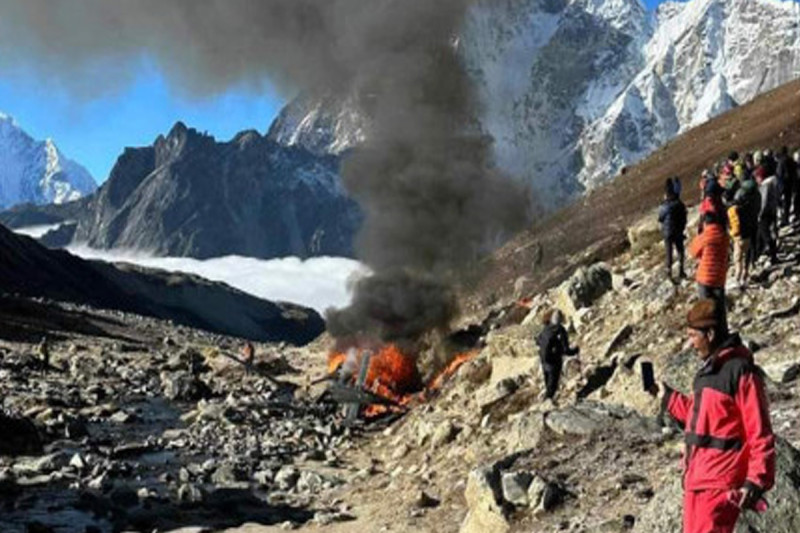 मनाङ एअरको हेलिकोप्टर दुर्घटना, पाइलट घाइते