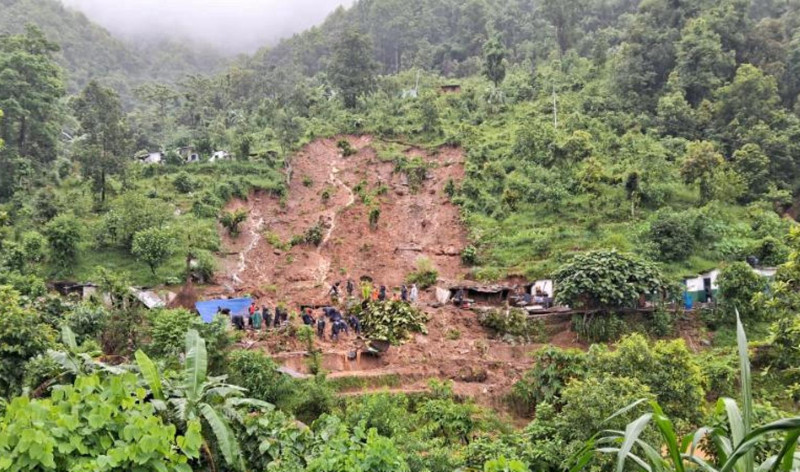 मनसुन भित्रिएयता विपद्‌बाट ६२ जनाको मृत्यु